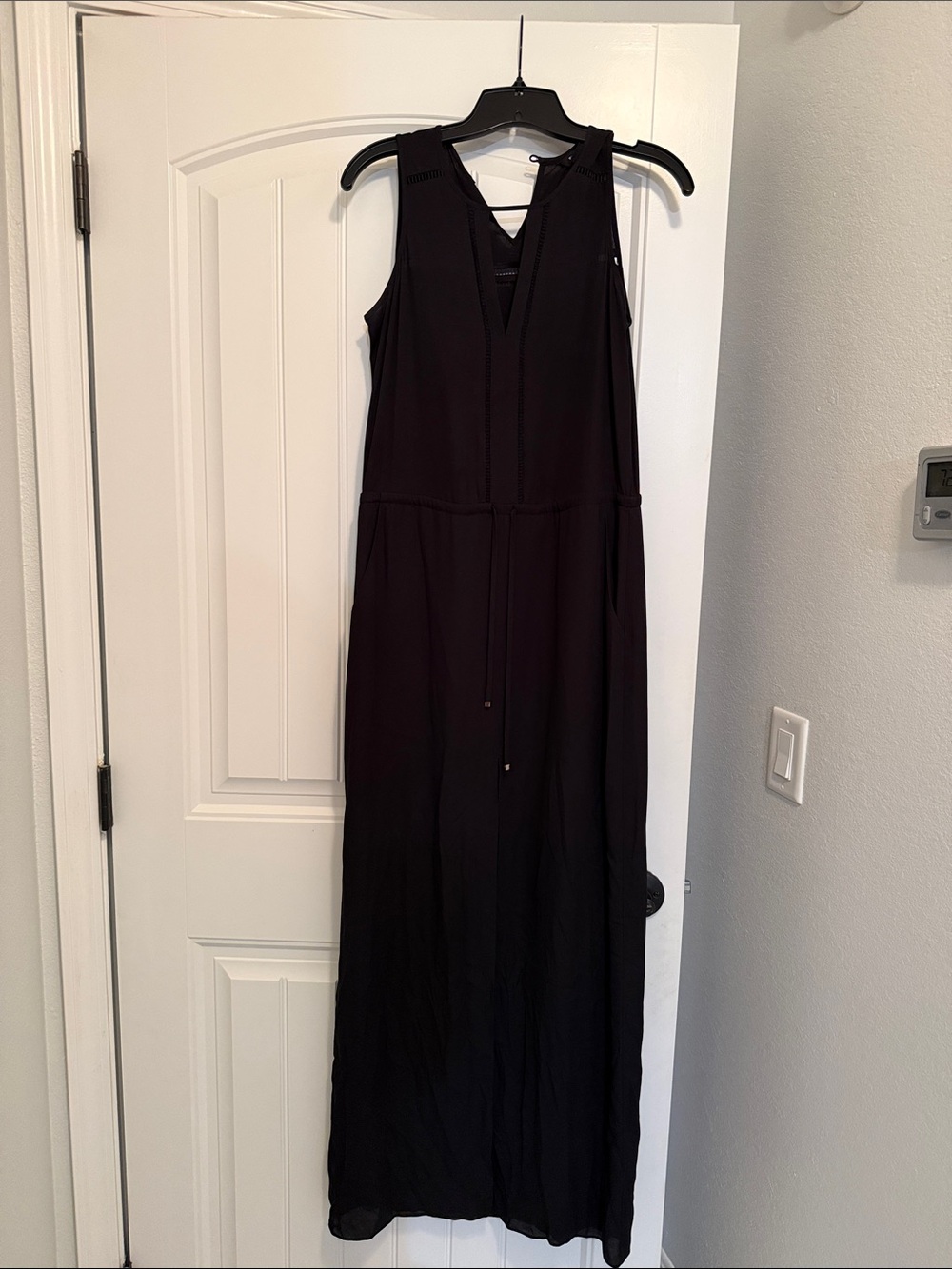 White House Black Market Black Sleeveless Maxi Dress
